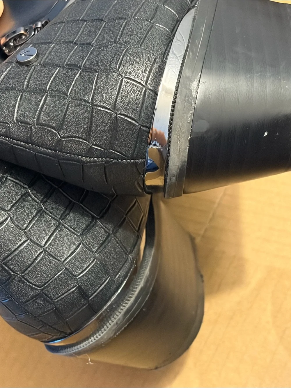Simply Vera Vera Wang Black Leather Ankle Boots